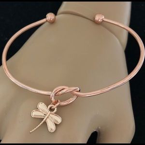 BOHO ROSE GOLD DRAGONFLY BRACELET